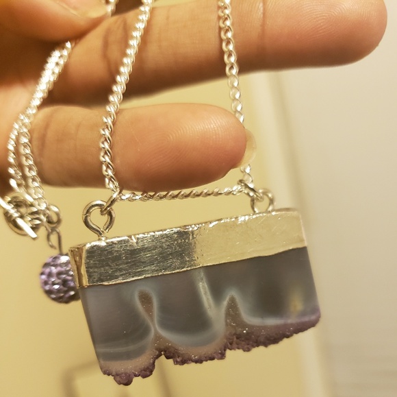 SOLD.Stone necklace - Picture 2 of 2